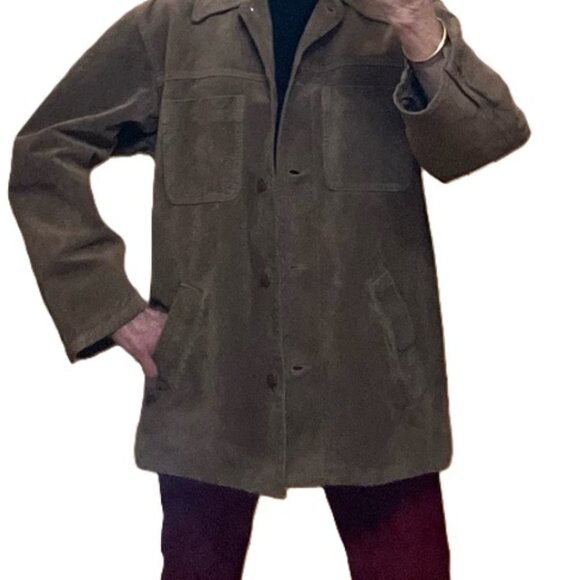 Eddie Bauer Washable Suede Jacket EUC - Picture 14 of 15